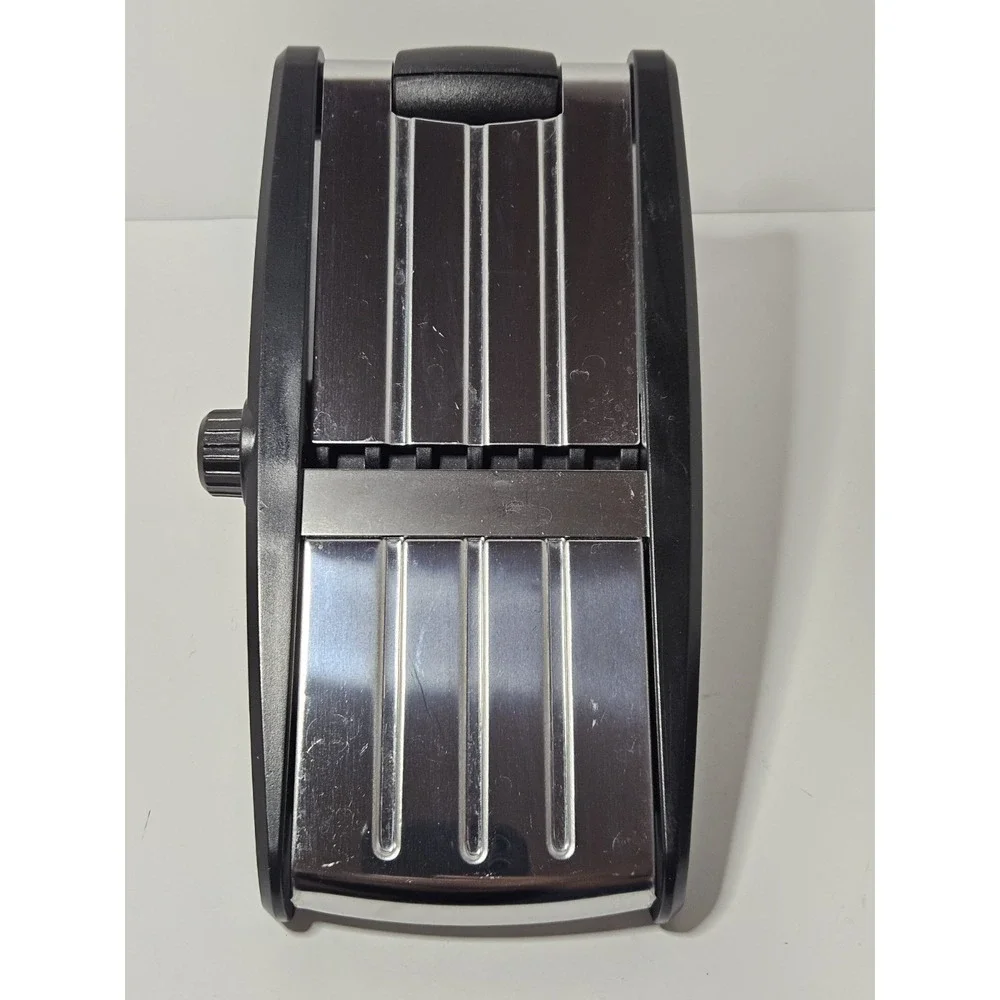 Sharper Image Stainless Steel Adjustable Mandoline Slicer Black SI-12SS378